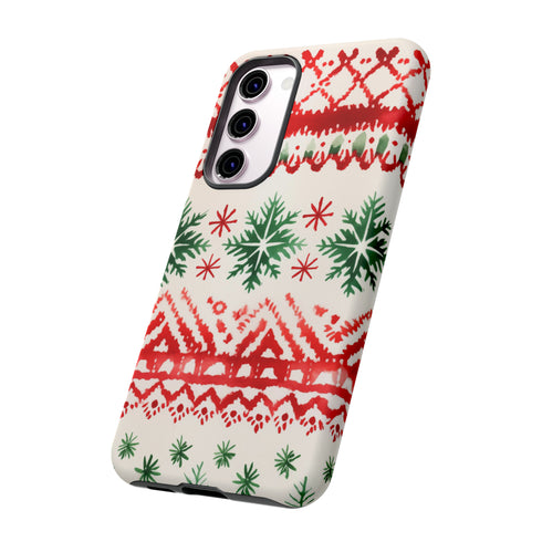 Watercolor Study of Christmas Patterns - Impact Resistant Phone Case